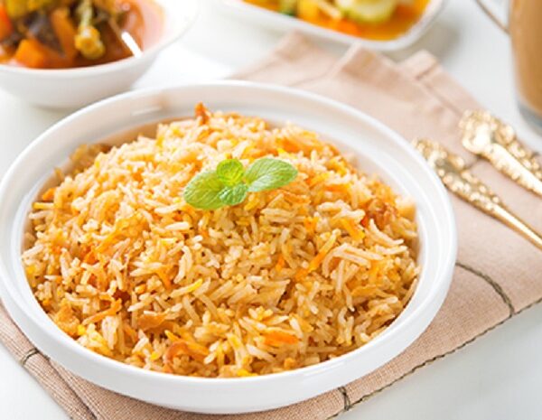 Indian vegetarian biryani rice